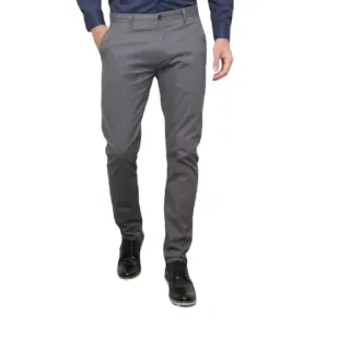 Referencia Calça Masculina Sarja Bege e Chumbo Bolso Embutido - gelo