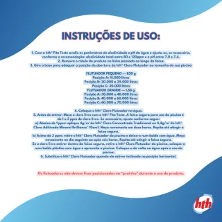 Dosador flutuante para pastilha hth 830g - Piscina de grande e meio porte - Único