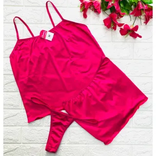 Pijama Feminino Confortável Short Doll Três Peças - gelo