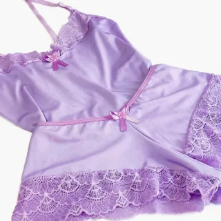 Camisete Feminino Baby Doll de Renda Romantic Short Doll - Algodão Doce