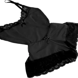 Camisete Feminino Baby Doll de Renda Romantic Short Doll - Algodão Doce