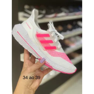 Promoção Tênis Feminino Confortável Super Barato - Preto/Rosa