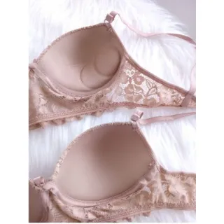 Sutiã Calcinha Lingerie Feminina Moda Intima Nude Cor Pele S/Marca - M (40/42)