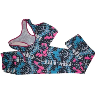 Calça Legging e Top Fitness Feminino - Conjunto Suplex Poliéster - CT 169