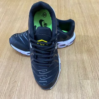 Confortável Tênis Esportivo Masculino Leve Para Caminhar Correr Academia - preto branco tn