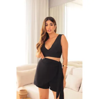 Moda Blogueira: Saia Duna de Tecido Curta - Roxo