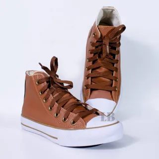 Converse feminina botinha cano alto - Tênis all star bota - Caramelo