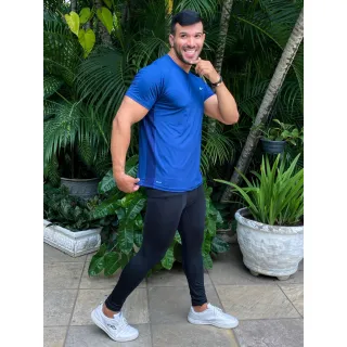 Camisa DRI FIT Masculina Premium - XG GG G M P - CURTA - PRETA - AD