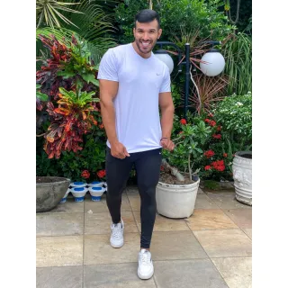 Camisa DRI FIT Masculina Premium - XG GG G M P - CURTA - PRETA - AD