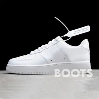 Tênis casual esportivo preto e branco de couro NK Masculino Feminino - todo branco