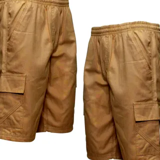 Bermuda Cargo Elástico Masculina - Brin Bermudas Masculinas - Azul-marinho