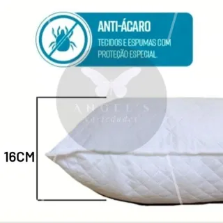 Manta Branco Matelado - Kit 2 Travesseiros Antialérgicos e Antiácaro - Único