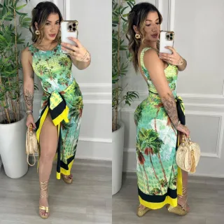 Conjunto de Body/Maiô + Pareô: A combinação perfeita para arrasar na praia - Branco / Azul