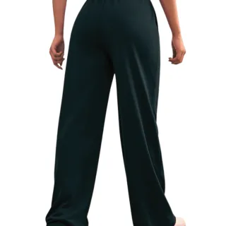 Moda Inverno: Calça Pantalona Feminina Cintura Alta - Envio Imediato - Verde Militar