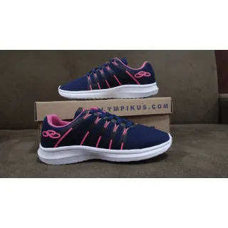 Corrida academia caminhada tênis esportivo feminino masculino leve macio confortável - Grafite/Rosa