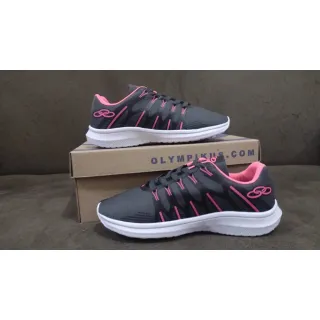 Caminhada Corrida Tênis Esportivo Leve Macio Confortável Feminino Masculino - Preto/branco