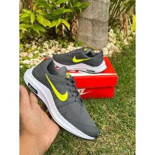 Masculino tênis esportivo confortável cinza preto NK ZOOM para caminhada academia dia a dia - Cinza preto