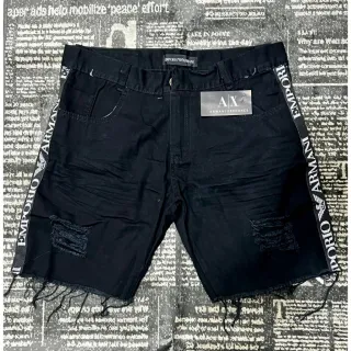Promoção Bermuda Jeans Masculina Preta - Vários Modelos, Curta com Corda e Faixa - faixa