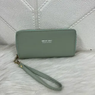 Deluxe Forever Coleção - Carteira Feminina com 2 Zíper - caqui B05