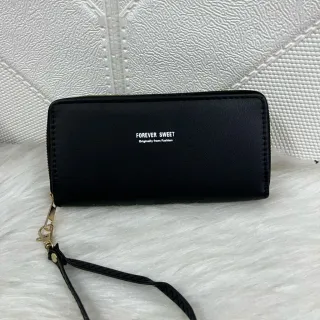 Deluxe Forever Coleção - Carteira Feminina com 2 Zíper - caqui B05