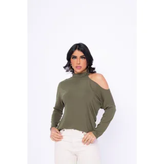 Moda Evangélica: Blusa Manga Longa Ciganinha Feminina SHOKER - Vermelho