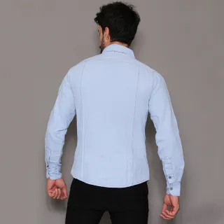 Masculina Jeans Camisa - Raryel Loja Online - Jeans blue
