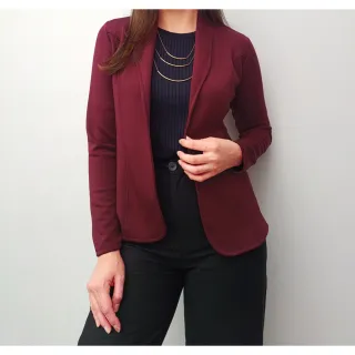 Moda Evangélica Blazer Feminino Acinturado Casaquinho - Preto