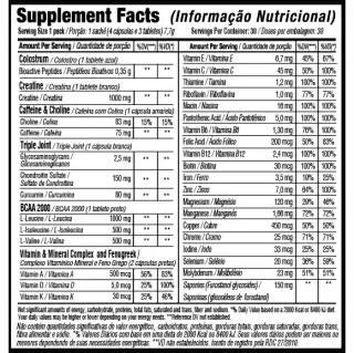 Black Skull Monstrous Testo Pack - 30 Packs - Único