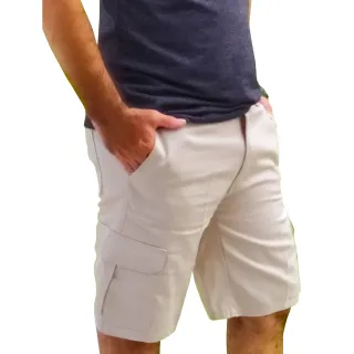 Bermuda Premium Masculina Cargo Brim Liso - Diversas Cores - Bege