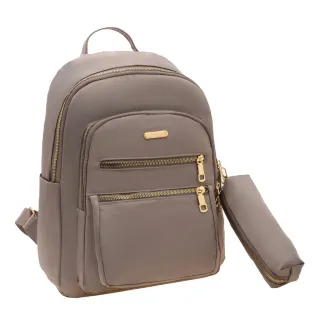 Mochila Grande Capacidade Feminina Com Estojo Universitário - vermelho  com estojo