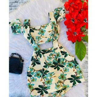 Conjunto Salopete Feminino Com Short Saia Bojo S01 - Estampa04