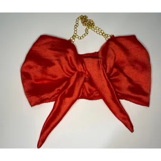 Blusa Cropped com corrente - Promoção diversas cores - Rose cetim1