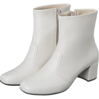 Bota Fashion Confort Quadrado Salto Moda - Marrom