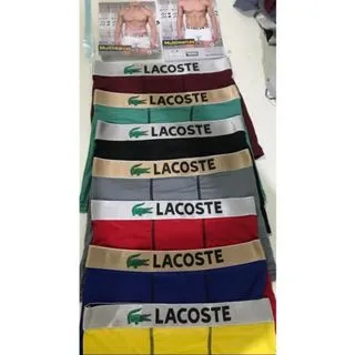 PROMOÇÃO Kit 10 Cuecas Boxer Lacoste - M