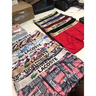 PROMOÇÃO Kit 10 Cuecas Boxer Lacoste - M