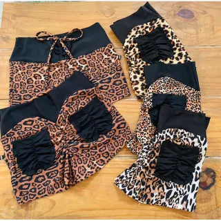 Bolsos Fitness Feminino Empina Bumbum Curto - Salmão