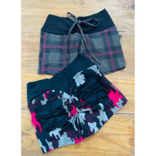 Bolsos Fitness Feminino Empina Bumbum Curto - Salmão