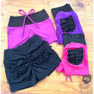 Bolsos Fitness Feminino Empina Bumbum Curto - Salmão