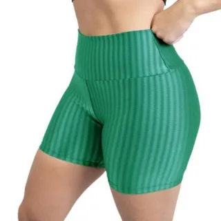 Shorts Academia Feminino Poliamida Cirrê 3D Fitness - Rose