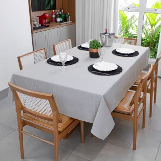 Toalha Retangular Texturatta para Festa - 6 Lugares - 2,10 x 1,50 - Verde