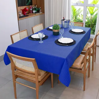 Toalha Retangular Texturatta para Festa - 6 Lugares - 2,10 x 1,50 - Verde