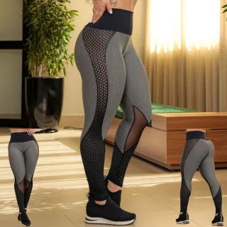 Pronta Entrega Calça Legging Fitness Suplex Recorte de Tela