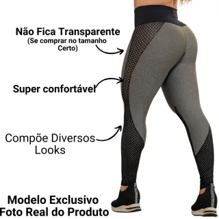 Pronta Entrega Calça Legging Fitness Suplex Recorte de Tela - MESCLA-03-PRETO-01