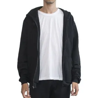 Promoção Moletom Unisexx Preto - Blusa Canguru e Zíper Quentinho em Algodão - C/ Zíper