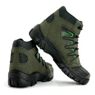 Cinto Relógio Carteira Chinelo Coturno Militar Masculino - Verde Oliva