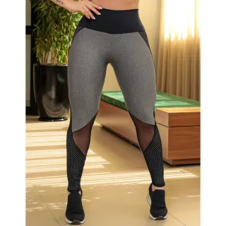 Pronta Entrega Calça Legging Fitness Suplex Recorte de Tela - MESCLA-03-PRETO-01