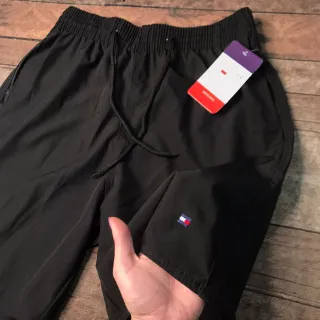 Bermuda Elastano Sport Refletivo - PADRÃO SHOPPING - TH Bordado PRETA