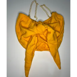 Blusa Cropped com corrente - Promoção diversas cores - Rose cetim1