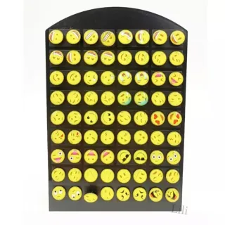 Carinhas variados - Brincos emoji (36 pares)