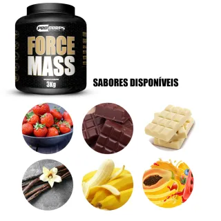 Pro Corps Force Mass - Hipercalórico em Pote 3kg - Baunilha